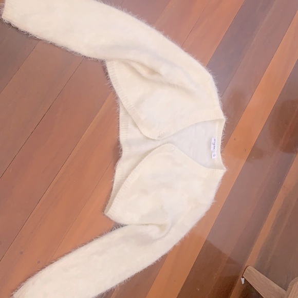 Cropped Furry Cardigan From Myer Girls 